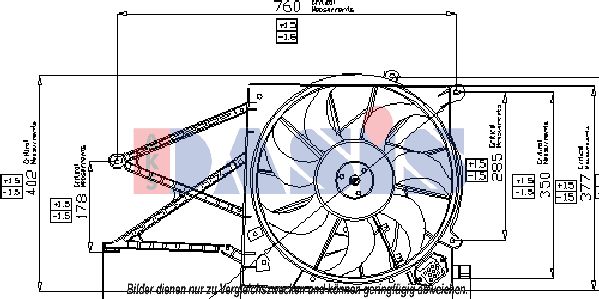 AKS DASIS Tuuletin, moottorin jäähdytys 158025N